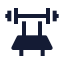 Equipmentgym icon with solid sharp style