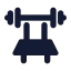 Equipmentgym icon with solid standard style