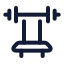 Equipmentgym icon with stroke rounded style