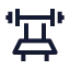 Equipmentgym icon with stroke sharp style