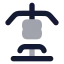 Equipmentweightlifting icon with bulk rounded style