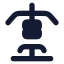 Equipmentweightlifting icon with solid rounded style