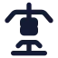 Equipmentweightlifting icon with solid standard style