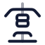 Equipmentweightlifting icon with twotone rounded style
