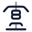 Equipmentweightlifting icon with twotone rounded style