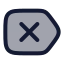 Eraser icon with duotone rounded style