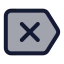 Eraser icon with duotone standard style