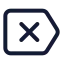 Eraser icon with stroke standard style