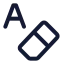 Eraserauto icon with stroke standard style