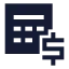 Estimate icon with solid sharp style