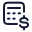 Estimate icon with stroke rounded style
