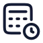Estimate icon with stroke rounded style