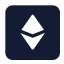 Ethereumrectangle icon with solid standard style