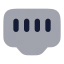 Ethernetport icon with bulk rounded style