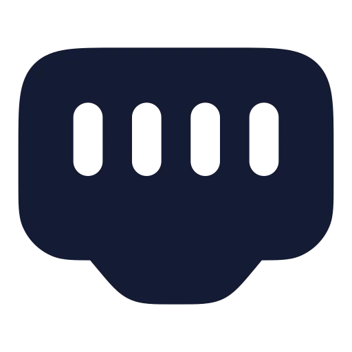 Ethernet Port Icon in Solid Rounded style