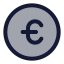 Eurocircle icon with duotone standard style