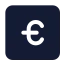 Eurosquare icon with solid standard style