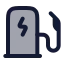 Evcharger icon with duotone rounded style