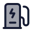 Evcharger icon with duotone standard style