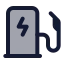 Evcharger icon with duotone standard style