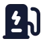 Evcharger icon with solid standard style