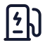 Evcharger icon with stroke standard style