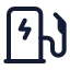 Evcharger icon with stroke standard style