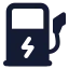 Evcharging icon with solid standard style