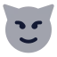 Evil icon with bulk rounded style