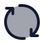 Exchange icon with duotone standard style