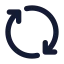Exchange icon with solid rounded style