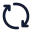 Exchange icon with solid standard style