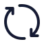 Exchange icon with stroke standard style