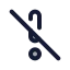 Exclamationmarkbigslash icon with duotone rounded style