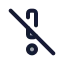 Exclamationmarkbigslash icon with duotone standard style