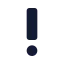 Exclamationmarkbig icon with solid standard style