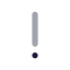 Exclamationmark icon with bulk rounded style