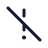 Exclamation Mark Slash icon preview