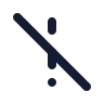 Exclamation Mark Slash icon preview