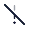 Exclamation Mark Slash icon preview