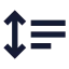 Expandparagraph icon with solid sharp style