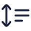 Expandparagraph icon with stroke rounded style