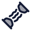 Expander icon with duotone rounded style