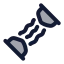 Expander icon with duotone rounded style