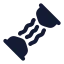 Expander icon with solid rounded style