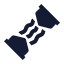 Expander icon with solid sharp style