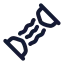 Expander icon with stroke rounded style