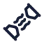 Expander icon with stroke standard style