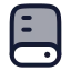 Externaldrive icon with duotone rounded style