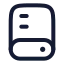Externaldrive icon with stroke rounded style